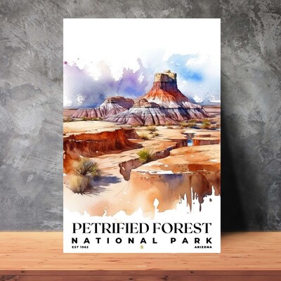 Petrified Forest National Park Poster, Travel Art, Office Poster, Home Decor | S4 - image2
